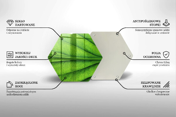 Glas Herdabdeckplatte Naturaderblatt