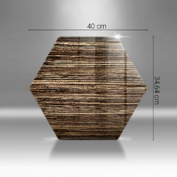 Glas Herdabdeckplatte Holzstruktur