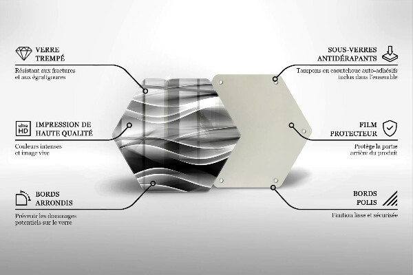Glas Herdabdeckplatte Abstrakte Rauchlinien