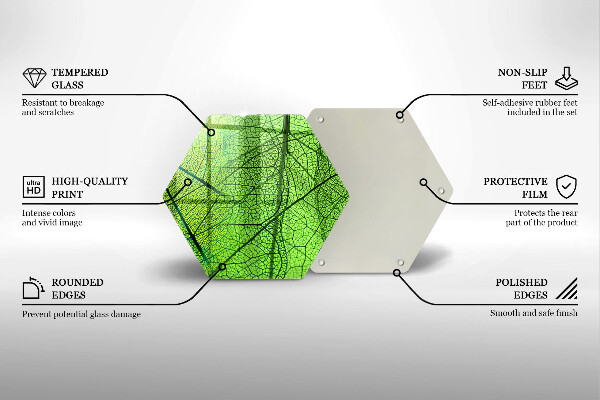 Glas Herdabdeckplatte Naturblattadern