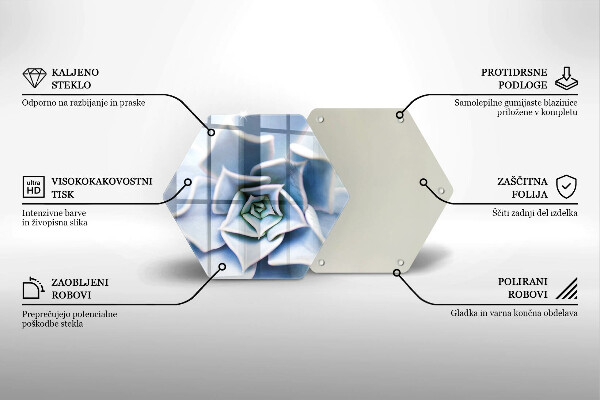 Glas Herdabdeckplatte Blumenpflanze