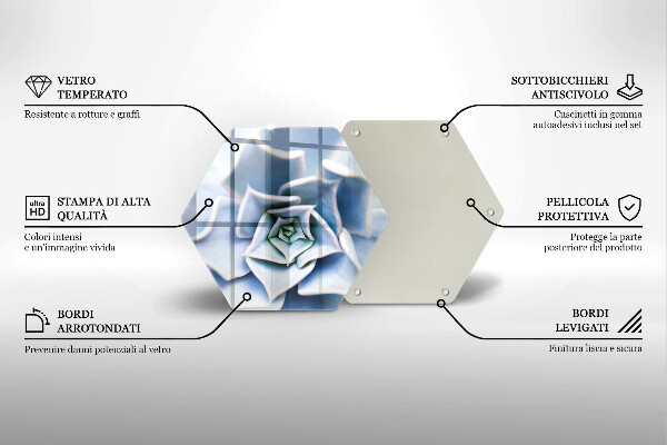 Glas Herdabdeckplatte Blumenpflanze