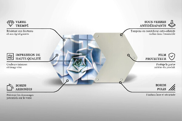 Glas Herdabdeckplatte Blumenpflanze