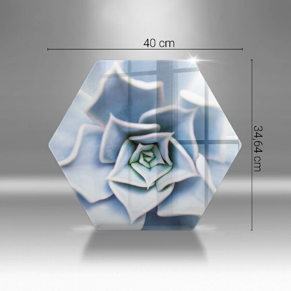 Glas Herdabdeckplatte Blumenpflanze