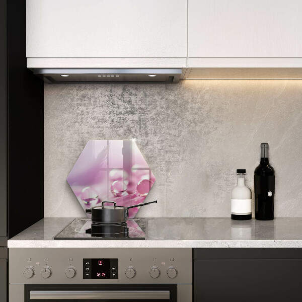 Glas Herdabdeckplatte Taublütenblätter