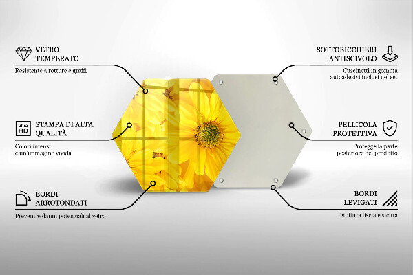 Glas Herdabdeckplatte Blütenblätter