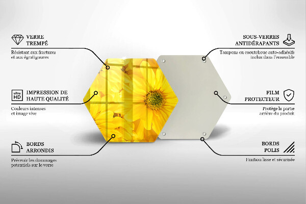 Glas Herdabdeckplatte Blütenblätter