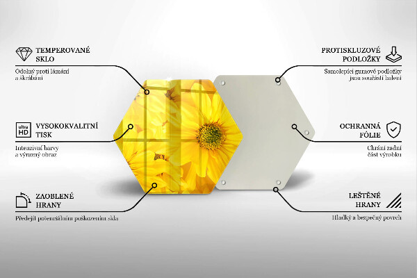Glas Herdabdeckplatte Blütenblätter