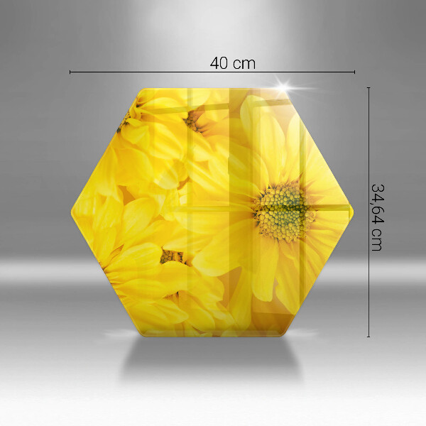 Glas Herdabdeckplatte Blütenblätter