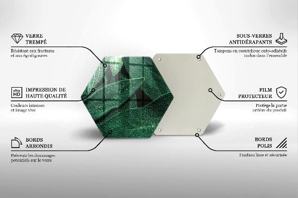 Glas Herdabdeckplatte Die Blätter der Pflanze