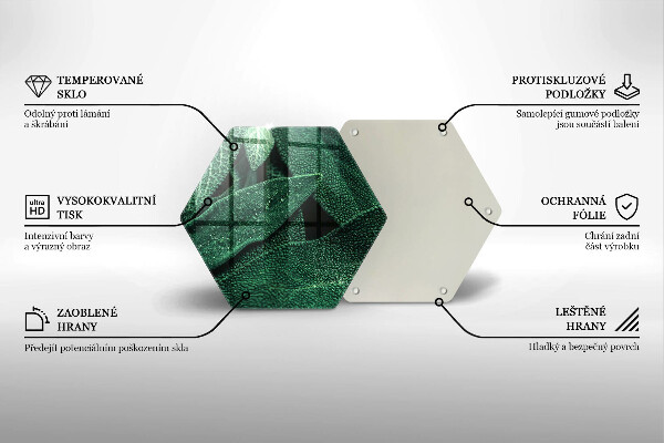 Glas Herdabdeckplatte Die Blätter der Pflanze