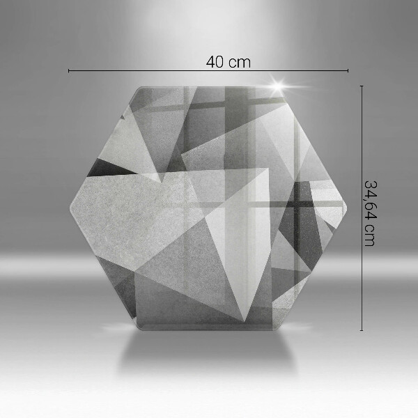 Glas Herdabdeckplatte Konkrete scharfe Abstraktion
