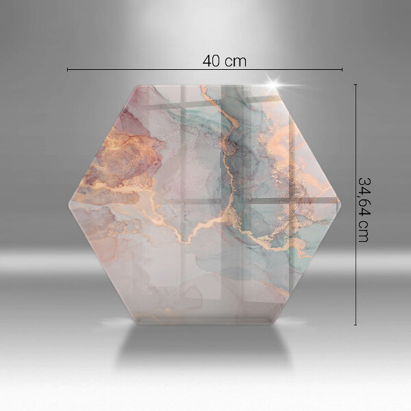 Glas Ceranfeldabdeckung Marmor mit Gold