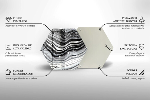 Glas Ceranfeldabdeckung Tintenabstraktion