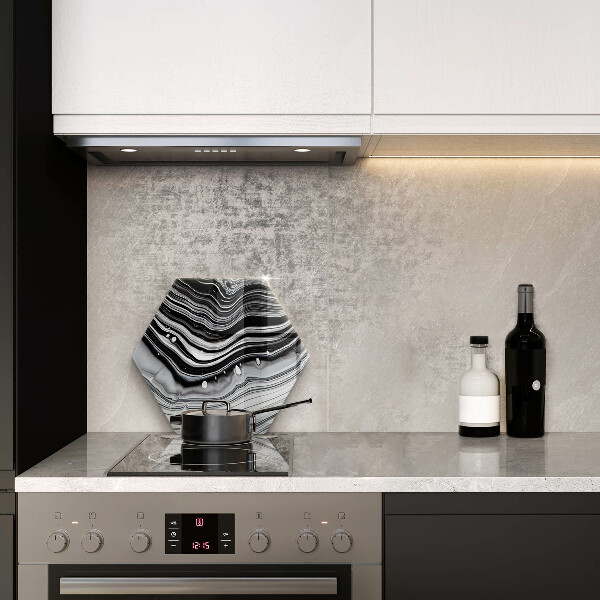 Glas Ceranfeldabdeckung Tintenabstraktion