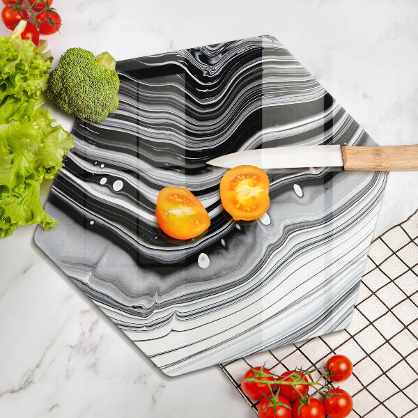 Glas Ceranfeldabdeckung Tintenabstraktion