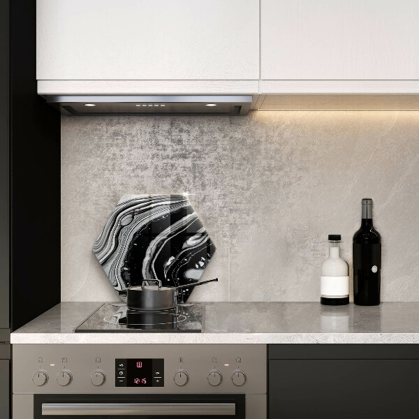 Glas Ceranfeldabdeckung Tintenabstraktion