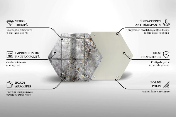 Glas Ceranfeldabdeckung Steinstruktur