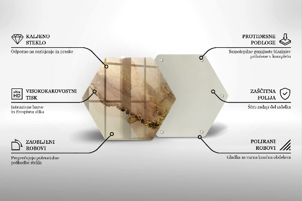 Glas Ceranfeldabdeckung Goldabstraktion