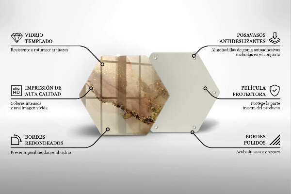 Glas Ceranfeldabdeckung Goldabstraktion