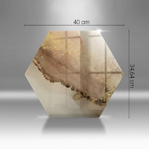 Glas Ceranfeldabdeckung Goldabstraktion