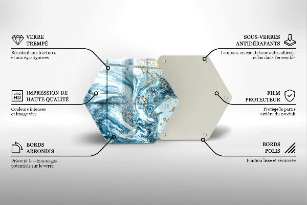 Glas Herdabdeckplatte Struktur mit Gold