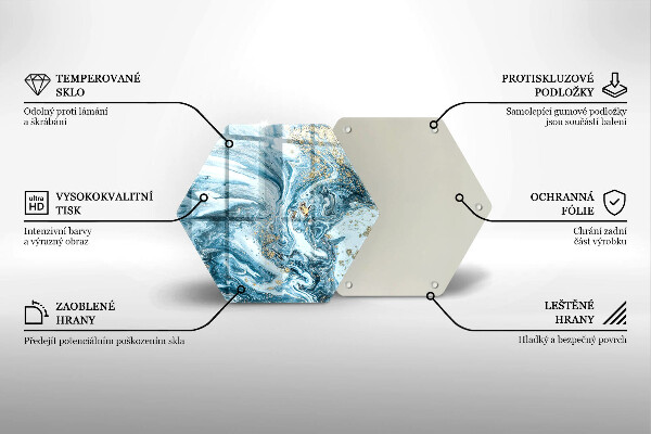 Glas Herdabdeckplatte Struktur mit Gold