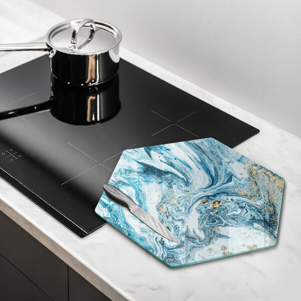 Glas Herdabdeckplatte Struktur mit Gold