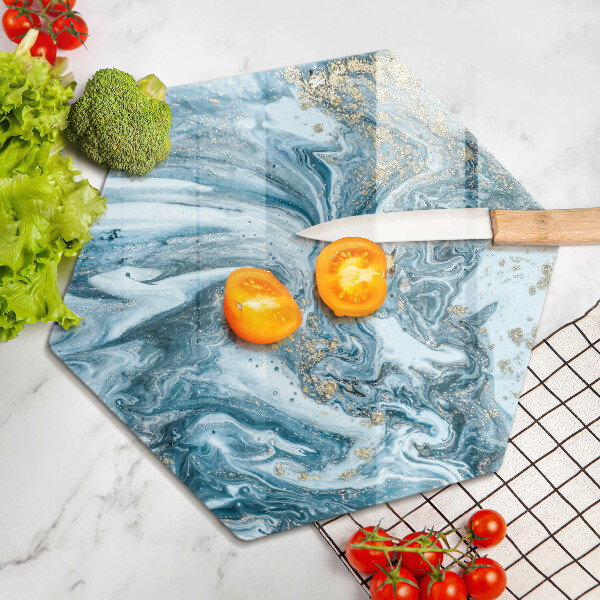 Glas Herdabdeckplatte Struktur mit Gold