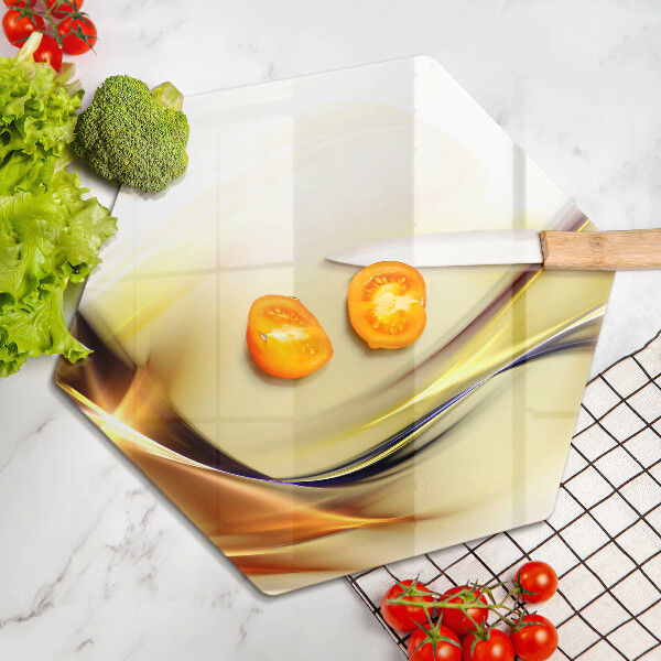 Glas Herdabdeckplatte Abstrakte Lichtlinien