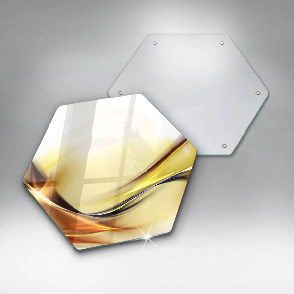 Glas Herdabdeckplatte Abstrakte Lichtlinien