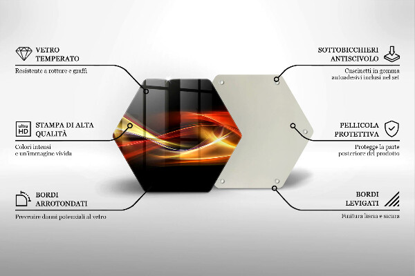 Glas Herdabdeckplatte Abstrakter Rauch und Licht