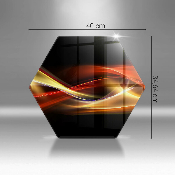 Glas Herdabdeckplatte Abstrakter Rauch und Licht