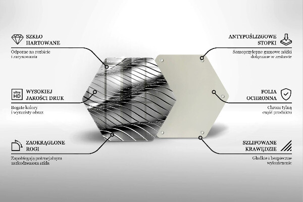 Glas Herdabdeckplatte 3D-Metallstruktur