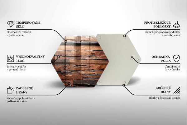 Glas Ceranfeldabdeckung Dekorative Holzbretter