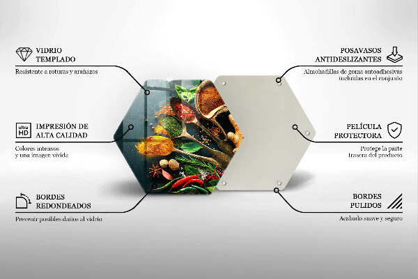 Glas Ceranfeldabdeckung Küchengewürzlöffel