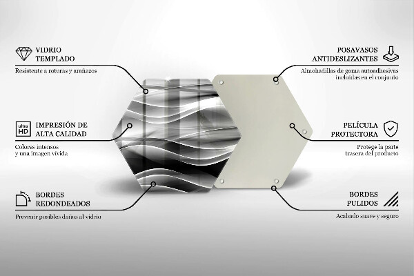 Glas Herdabdeckplatte Abstraktion sanfte Linien