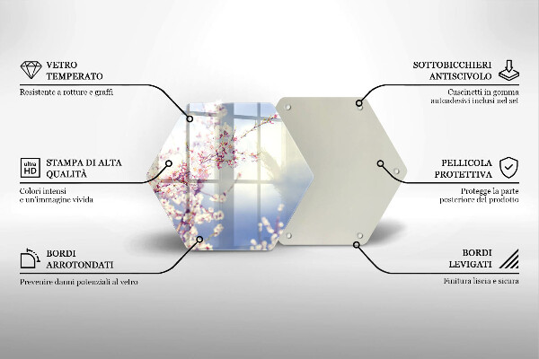 Glas Herdabdeckplatte Blühender Baum