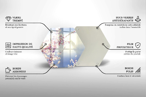 Glas Herdabdeckplatte Blühender Baum