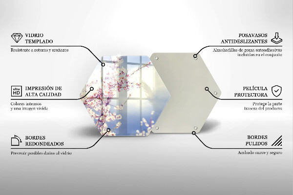 Glas Herdabdeckplatte Blühender Baum