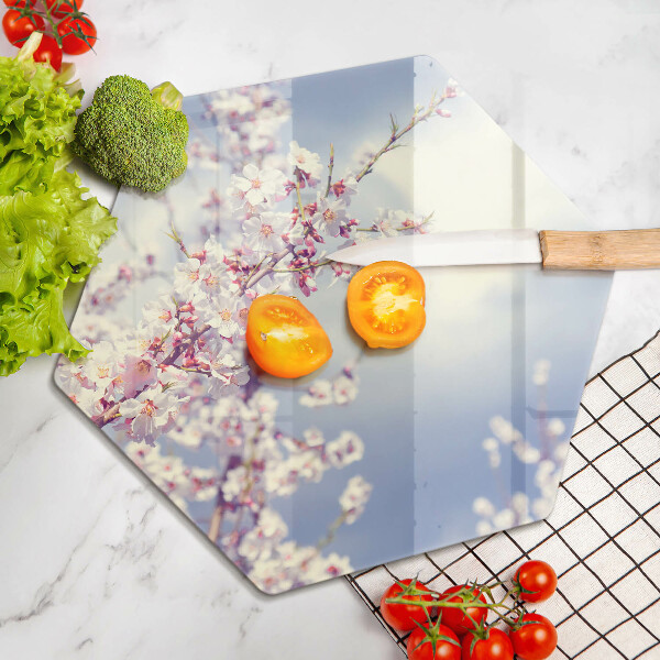 Glas Herdabdeckplatte Blühender Baum