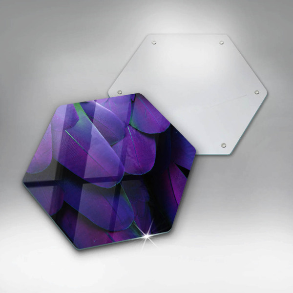 Glas Herdabdeckplatte Neonfedern