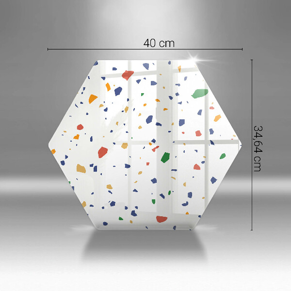 Glas Herdabdeckplatte Buntes Steingut