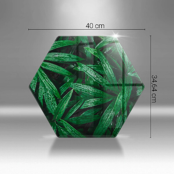 Glas Herdabdeckplatte Pflanzenblätter