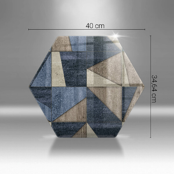 Glas Herdabdeckplatte Geometrische Abstraktion