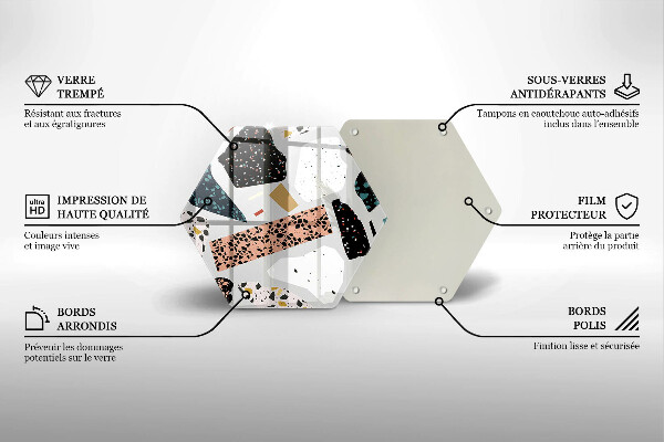 Glas Herdabdeckplatte Steingut