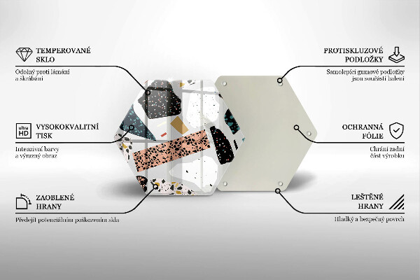 Glas Herdabdeckplatte Steingut