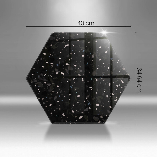 Glas Herdabdeckplatte Dunkles Steinzeug