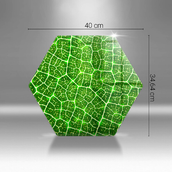 Glas Herdabdeckplatte Blattstruktur