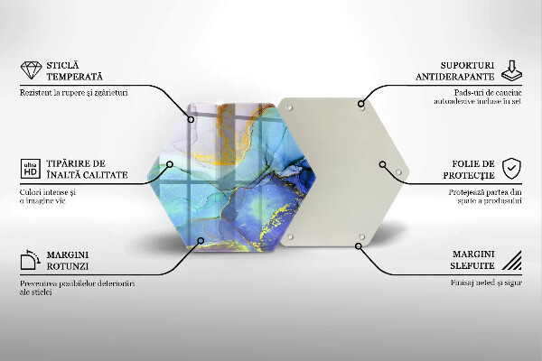 Glas Herdabdeckplatte Gebrochener Goldstein